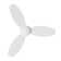 48" Smart Flush Mount Ceiling Fan with Remote Control and Light Kit Included