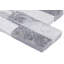 Stonecrest 6 in. x 18 in. Multi Finish Marble Ledger Corner Wall Tile-91943255