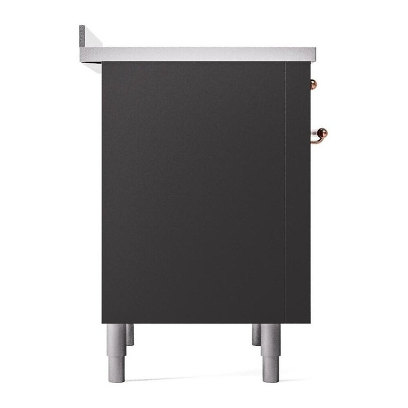 ILVE Nostalgie II 36 in Induction Range, Graphite Matte/Copper