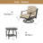 Tamarin 3 Pieces Outdoor/indoor Aluminum Patio Swivel Conversation Seating Group With Sunbrella® Cushions And Side Table