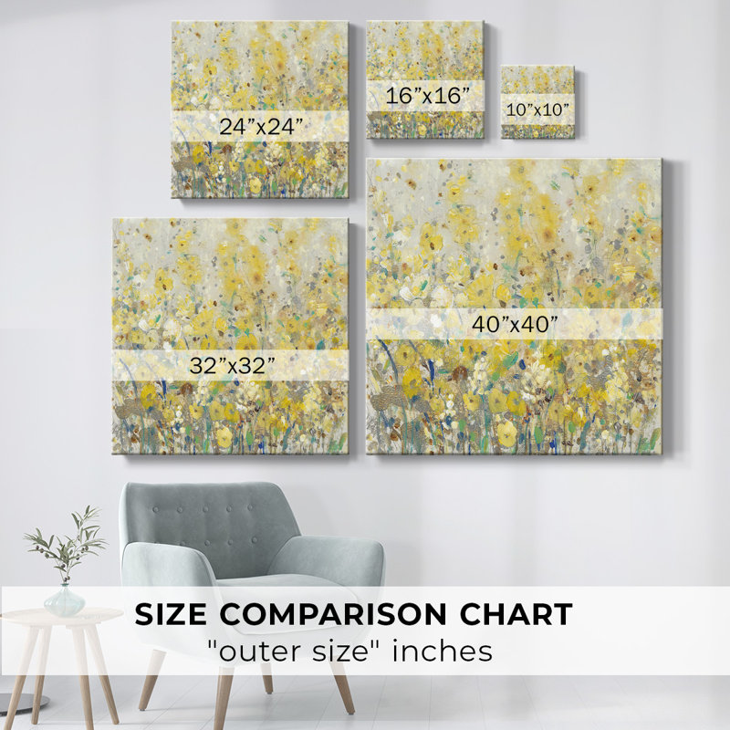 " Cheerful Garden II ", 40" H x 40" W x 1.5" D