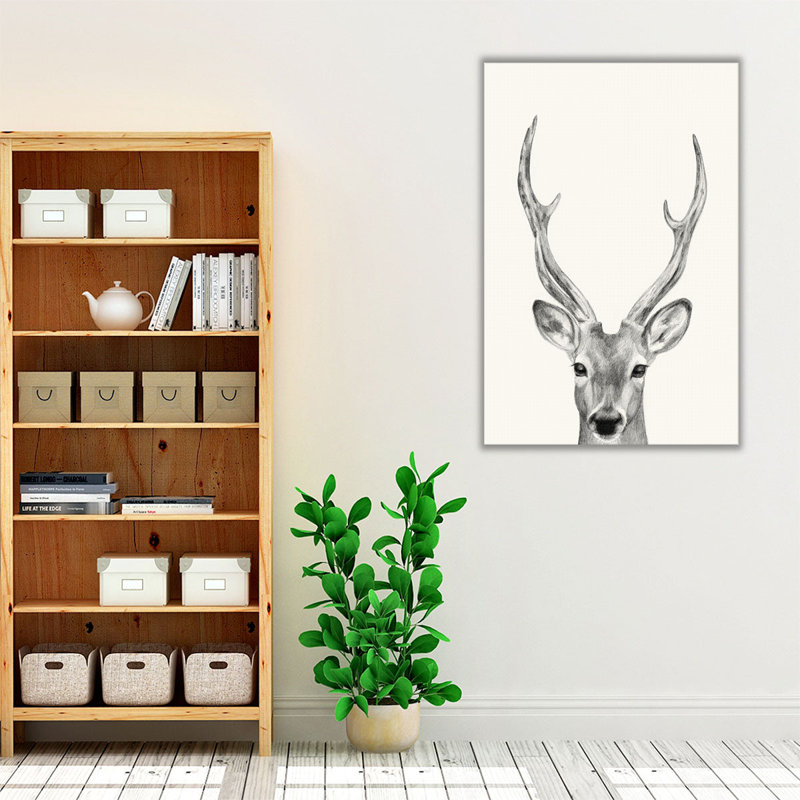 Tasse d'animaux IV - reproduction d'art sur toile, H 60 po x l 40 po
