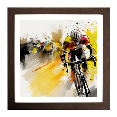 Tour De France Gestural Art No.1 - Framed Print
