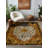 Girvin Yellow  Oriental Machine Printed Cotton Polyester Area Rug-642099036