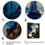 «Blue Eiffel Tower in the Autumn», reproduction sur toile-935904021-935904016