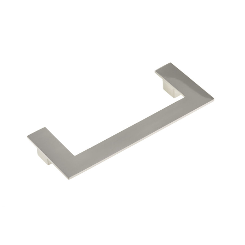 Poignée barre 6 5/16 po en métal, Nickel brossé