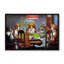 Chiens jouant au poker - Cadre flottant, reproduction d'art sur toile-388411785-388411798