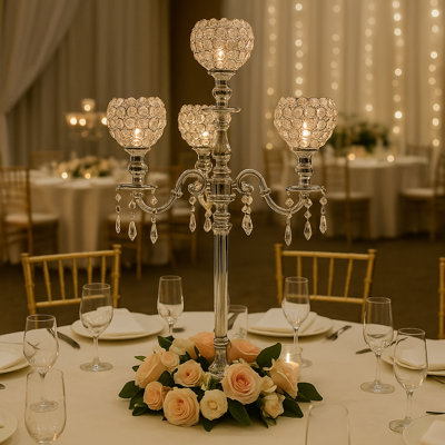 Crystal Tabletop Candelabra