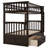 Sydnie Kids Twin Over Twin Bunk Bed with Drawers-25249982-77095538