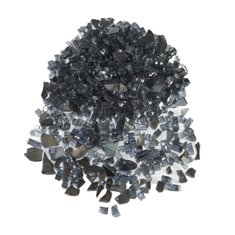 Reflective Fire Glass Filler, Gray