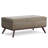 Owen 42"W Upholstered Vegan Leather Mid-Century Modern Rectangular Lift-Top Ottoman With High-Density Foam-122852324