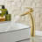 Waterfall Single Hole Bathroom Faucet With Deck Cover Plate With Pop Up Drain Assembly-86217527