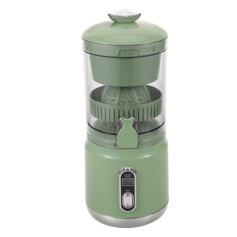 Presse-agrumes électrique facile à nettoyer à grand volume avec bec verseur facile, 20 oz pour oranges, citrons, limes, pamplemousses, vert