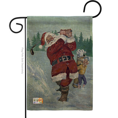 Double Sided 18.5'' H x 13'' W Polyester Christmas Garden Flag