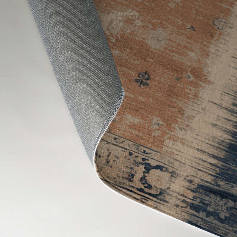 Overdyed Brown Indoor and Outdoor Area Rug, Rectangle 9' x 12'