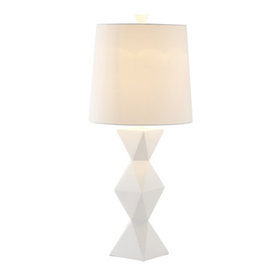 Josilyn 1 Light White Table Lamp With Polyresin Base