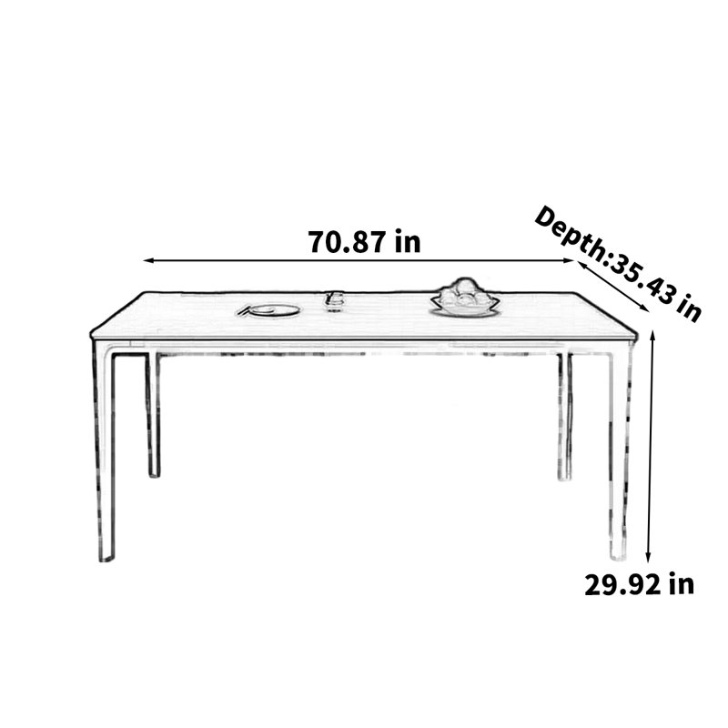 Kettner, H 29,92 po x L 70,87 po x l 35,43 po