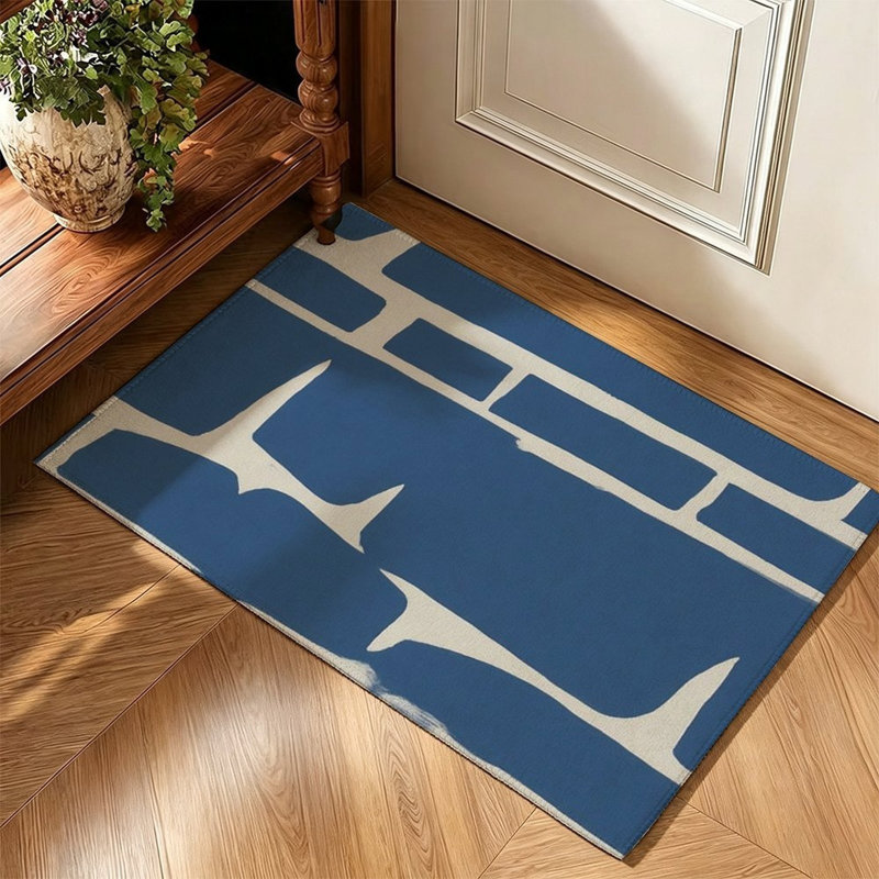 Tapis décoratif à motif de brique 119 x 79 cm pour la cuisine