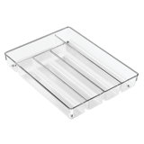 Linus 2" H x 13.75" W x 10.75" D Flatware & Kitchen Utensils Drawer Organizer