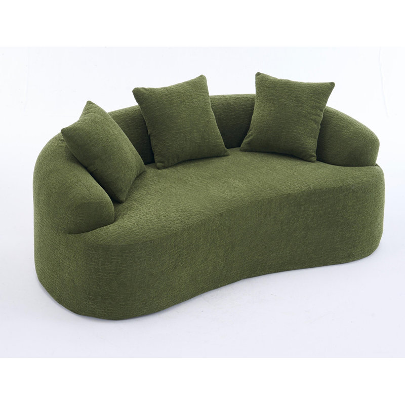 Canapé compact en Chenille, Vert