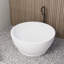 Freestanding solid surface bathroom soaking tub