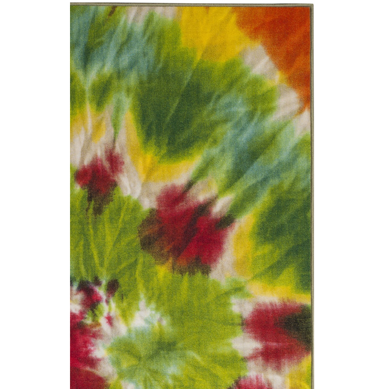 Dawna Performance Machine Washable Floral Rug, Rectangle 7'9" x 10'