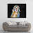 Abstract Labradoodle Print On Canvas