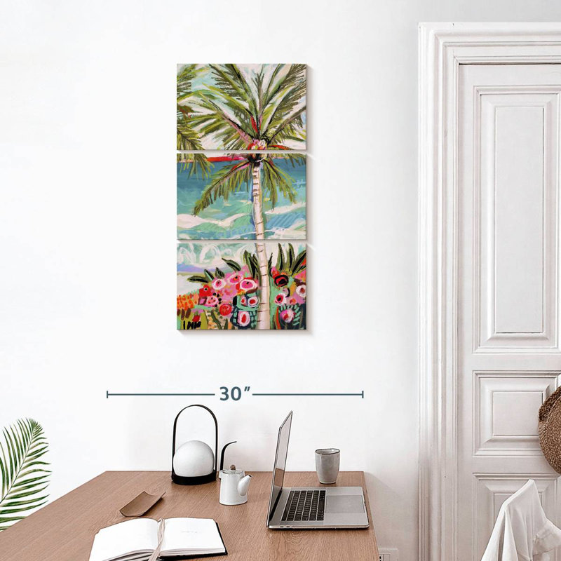 Palm Tree Whimsy II, 32" H x 15" W