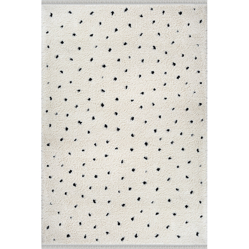 Taneesha Polka Dots Area Rug, Rectangle 120 x 170 cm