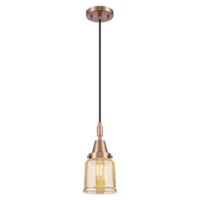 Downtown Urban - Caden Almitra - 1 Light Cord Hung Mini Pendant - Shade