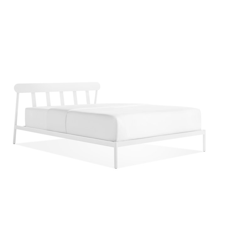 Goodie Metal Open-Frame Bed, Full/Double, White