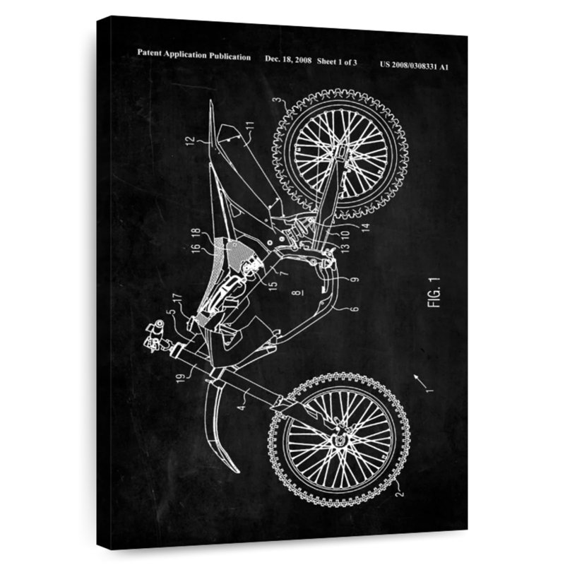 Motocyclette rétro Kynaat, H 24 po x l 16 po
