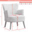 Acevedo Upholstered Plain Weave / Muslin Armchair-1999111566