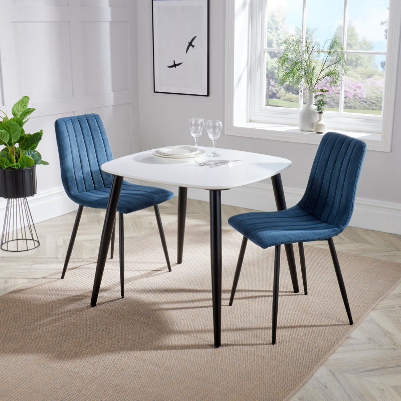 Kalie PAIR of Upholstered Dining Chairs, Blue