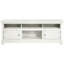 Meuble télé blanc vieilli de 70 po de largeur avec six compartiments pour organiser vos articles de divertissement et vos accessoires multimédias-1459879300