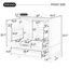 Meuble-lavabo autoportant 30 po avec lavabo en céramique-369829522