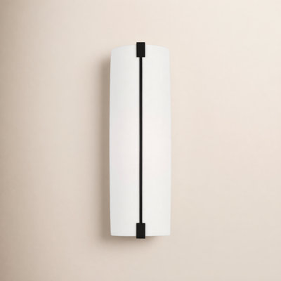 Thom Filicia Bergen 1 Light Bathroom Bedroom Wall Fixture  With White Linen Shade