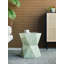 19 po x 19 po x 20 po Tabiz Capiz, table d'appoint élégante avec charme géométrique
