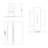 Bloc Vertical 1-Light Flush Mount