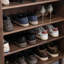 Armoire à chaussures rétro et pratique