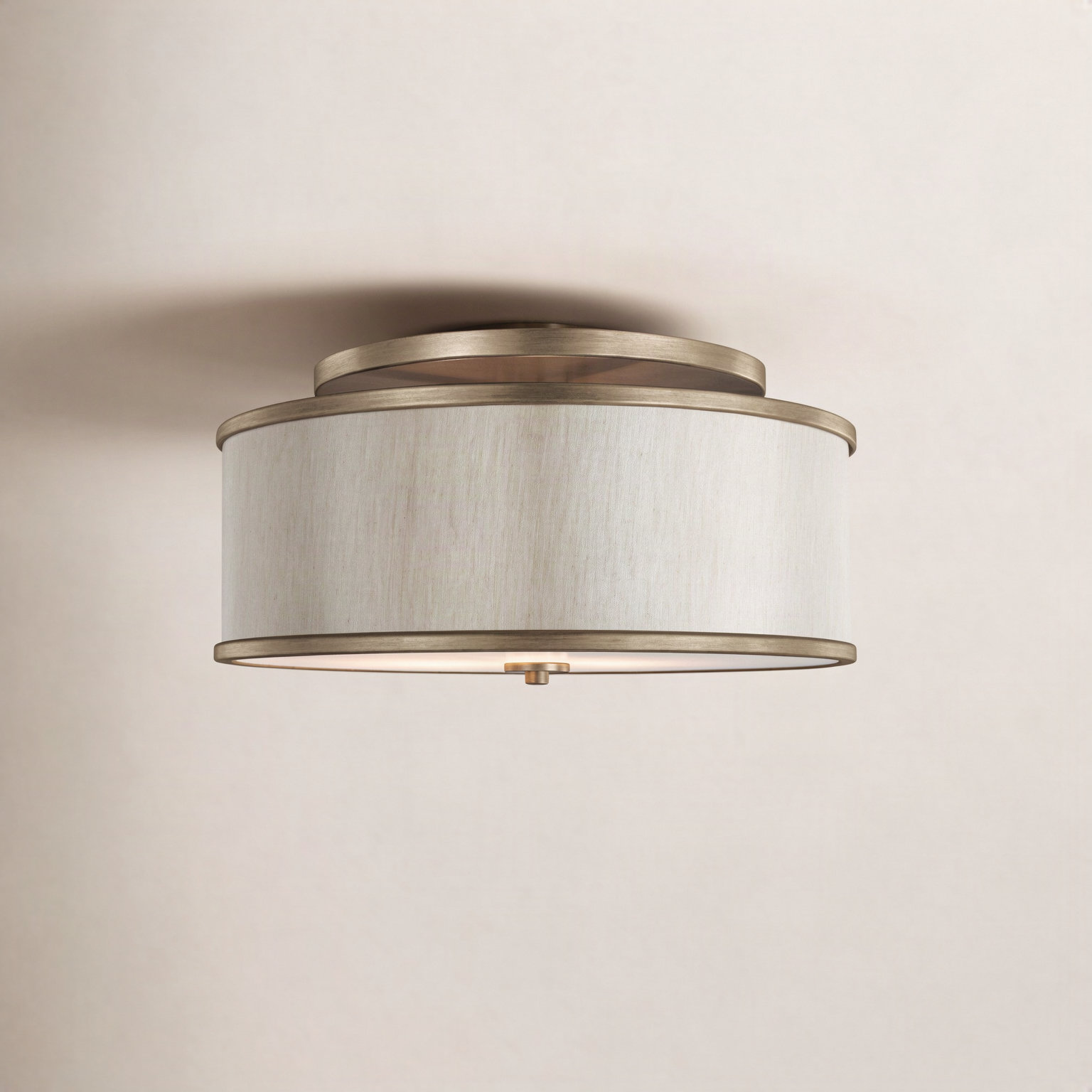 Elzira 3-Light Semi Flush Mount, Gold