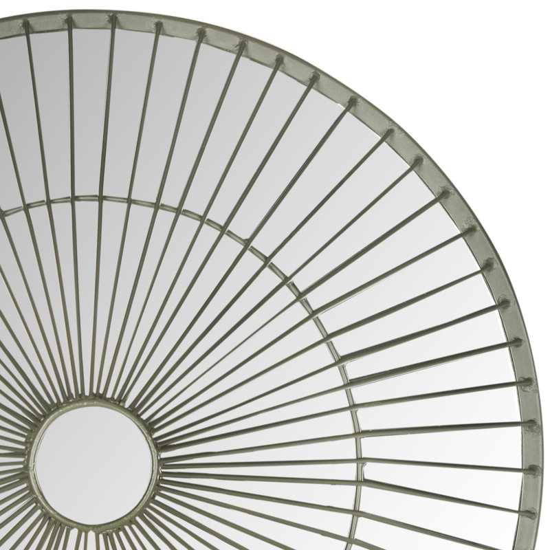 Metal Flat Wall Mirror, Silver