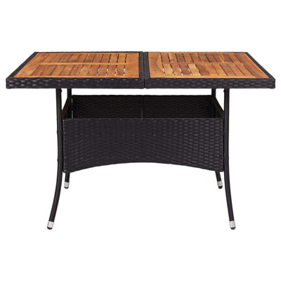 Leilla Square Wicker Outdoor Dining Table , 120cm cm W 120cm cm D