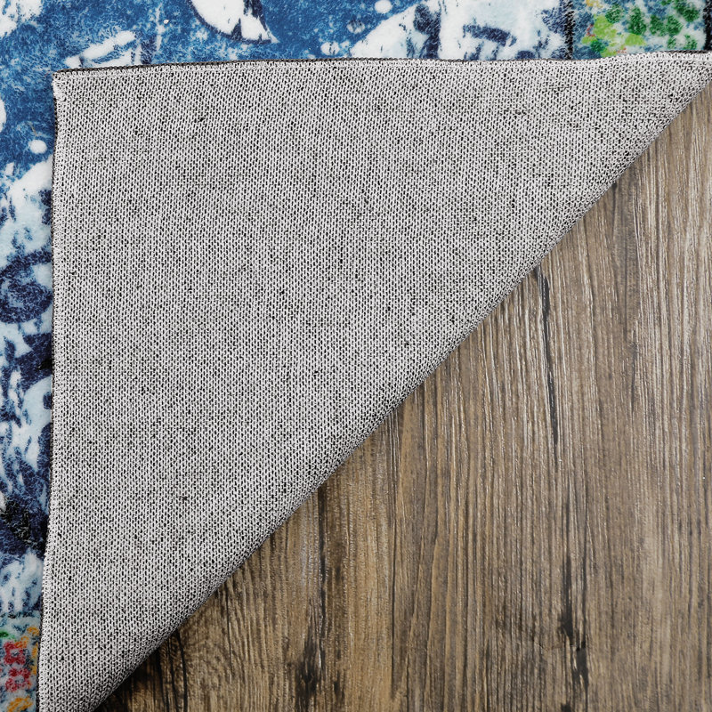 Caldarelli Washable Oriental Indoor Rug, Rectangle 6.56' x 9'