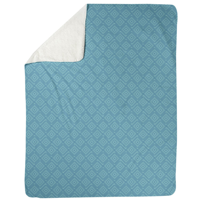 Couverture polaire Katelyn Elizabeth, l 52,5 po x L 62,5 po, Bleu