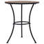 Mosaic Bistro Table Orange/Grey 60Cm Ceramic