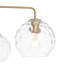 Lustre moderne sphérique en verre martelé 5 lumières Spoutnik