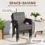 Stackable Outdoor Patio Dining Armchair-1106638217