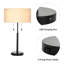 Ensemble de lampes de table noires 24 "avec USB Beate
