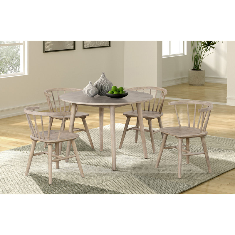 Euell 5-pcs Round Dining Table Set